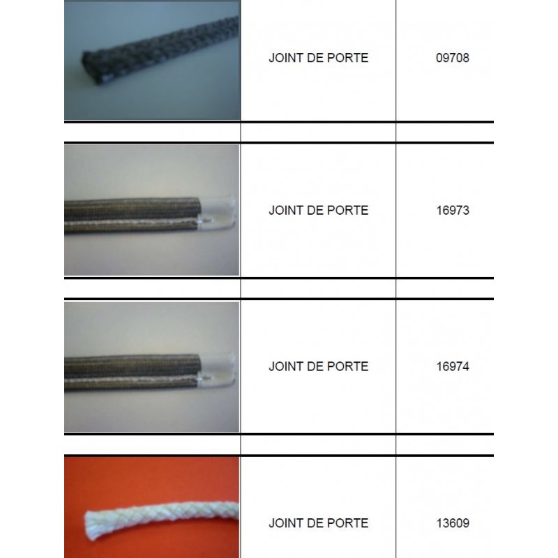 joint de porte vitre pour poêle à bois SUPRA Poêle à bois et granulé