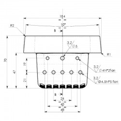 BRASIER FONTE 14809005 - 001N