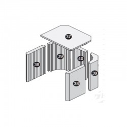 Joint de porte A pour poêles à cheminée 17 de Hark - joint de cordon -  pièce de rechange aux dimensions parfaitement adaptées